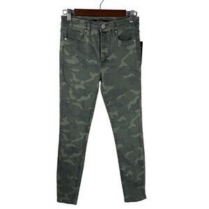 HUDSON BARBARA SUPER SKINNY ANKLE JEANS IN CAMO PRINT‎ NWT WOMEN'S SIZE 26